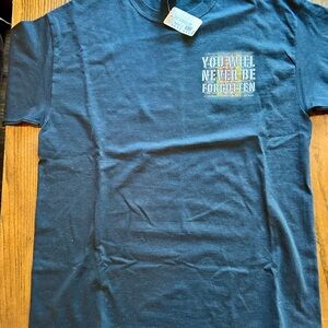 Men's military black Graphic T-Shirt, size L.